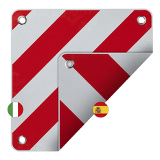 ProPlus 361234V01 waarschuwingsbord voor achterzijde, dubbelzijdig, 50x50 cm
