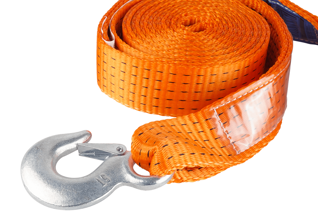 Sleepkabel met haken HERMON sleepkabel 4,5 m/50 mm/5 ton oranje