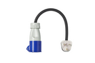 Adapter met CEE-stekker en UK-stopcontact, UK ProPlus 373522DE-kabel, 40 cm, 16A, 230V