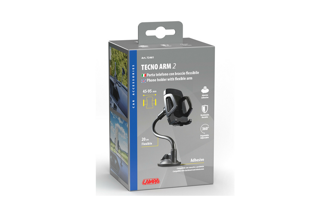 TECNO ARM 2 LAMP telefoonhouder met zuignapbevestiging