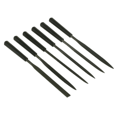 Set van zes STANLEY 0-22-500 naaldvijlen, lengte 160 mm