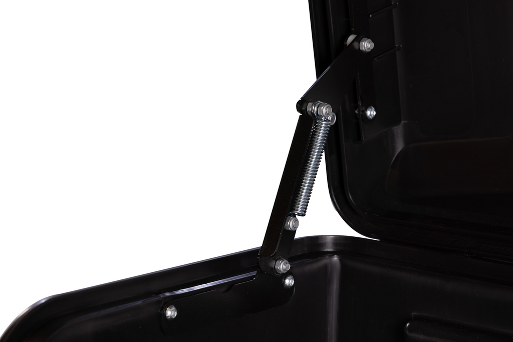 Towbox Camper Alpha zwart LED (kort) - bagagebox voor montage op de trekhaak