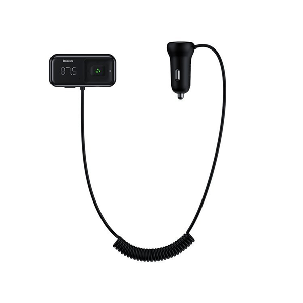 FM-zender BASEUS T typed S-16 bluetooth 5.0 MP3 + autolader 2x USB