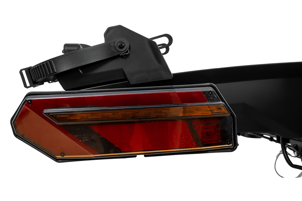 Inter Pack Velox 3 LED - opvouwbare fietsendrager voor op de trekhaak, geschikt voor 3 fietsen, met LED-verlichting