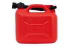 5L HERMON plastic jerrycan met trechter, rood