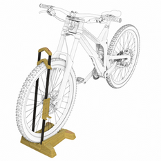 Peruzzo Lybra fietsstandaard - ecobamboo