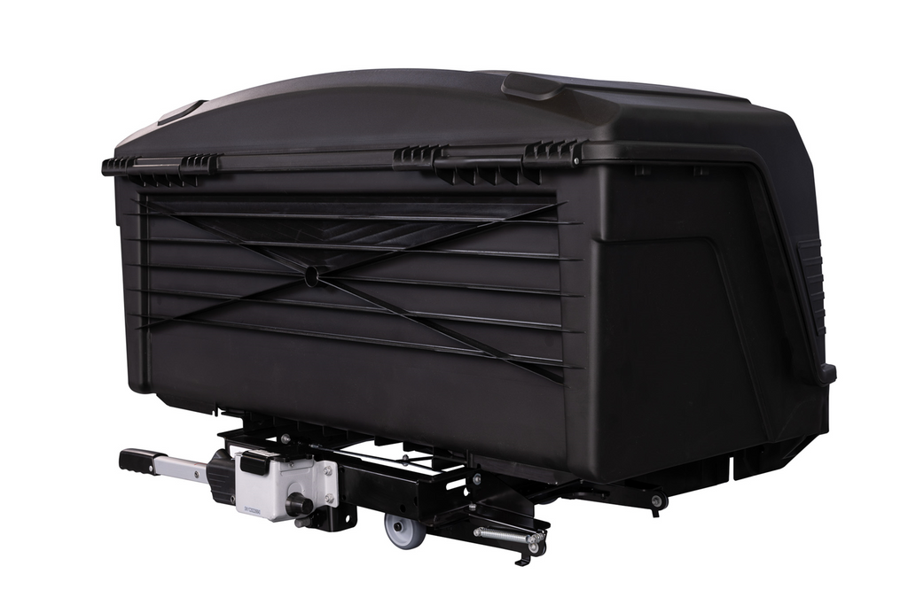 Towbox Alpha urban zwart - bagagebox voor montage op de trekhaak