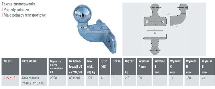 AL-KO trekhaak 50 mm 2000 kg gesmeed