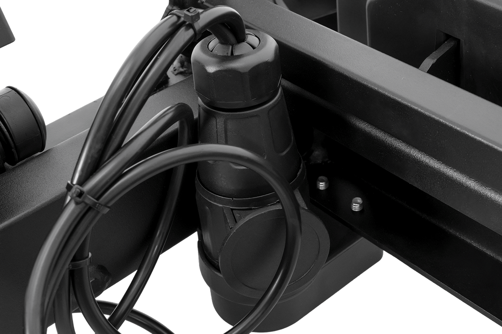Inter Pack Velox 2 LED - opvouwbare fietsendrager voor op de trekhaak voor 2 fietsen met LED-verlichting (zwart)
