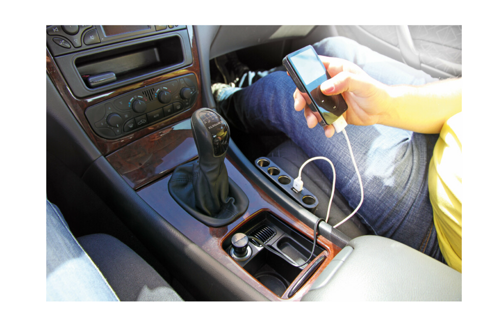 Sigarettenaansteker-aansluiting splitter LAMP Multi-Socket 4x 12/24V + 2x USB