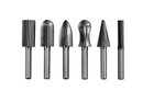 Set van YATO YT-61711 schachtfrezen voor metaal, 6 mm houder voor rechte slijpmachine, 6 stuks