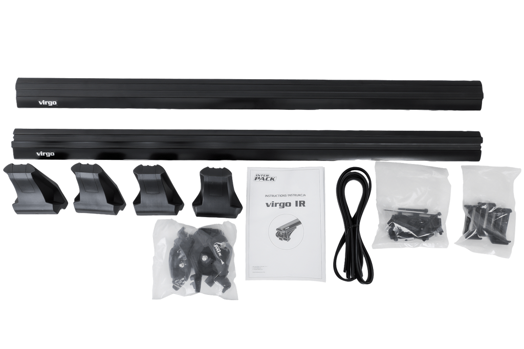 Inter Pack Virgo IR 120 (G2) dakdrager met geïntegreerde rails (zwart)