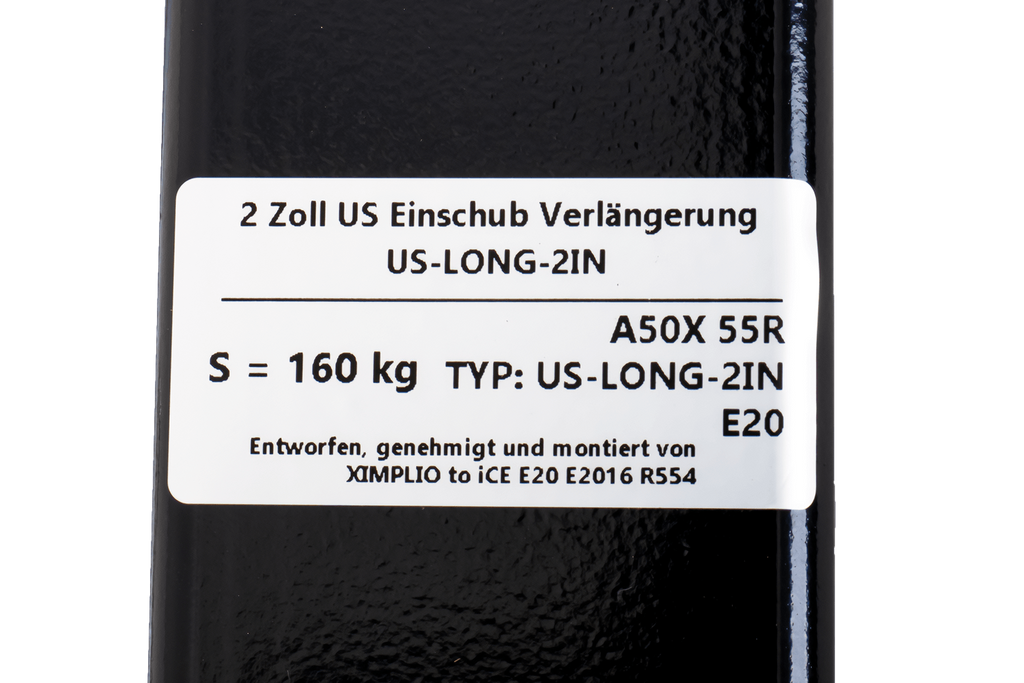 Trekhaakverlenging 2" XIMPLIO 205mm 51x51mm