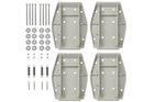 Set van vier ProPlus 361519 aanhangerstabilisatorsteunen met veer 20,5x27,5cm