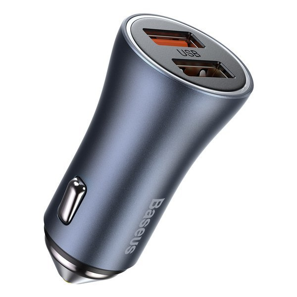 BASEUS Golden Pro 2xUSB 40W autolader set + USB-kabel