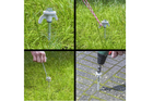Set schroefbare tentpinnen voor ProPlus 365014 metalen pinnen met haak 20x20cm