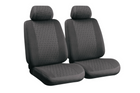 Set autostoelhoezen LAMPA Glamur antraciet, voor de voorstoelen