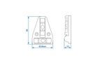 ProPlus 341214 kruiswaterpas T-type waterpas 58x43,6mm