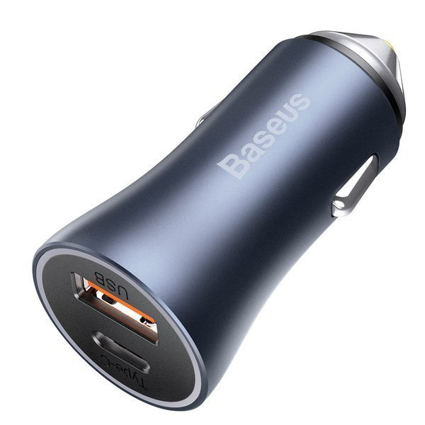 BASEUS Golden Pro 2xUSB 40W autolader set + USB-kabel