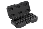 YATO YT-1066 zeskantige slagmoersleuteldoppen 6-19 mm, 8 stuks.