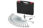 Set schroefbare tentpinnen voor ProPlus 365014 metalen pinnen met haak 20x20cm