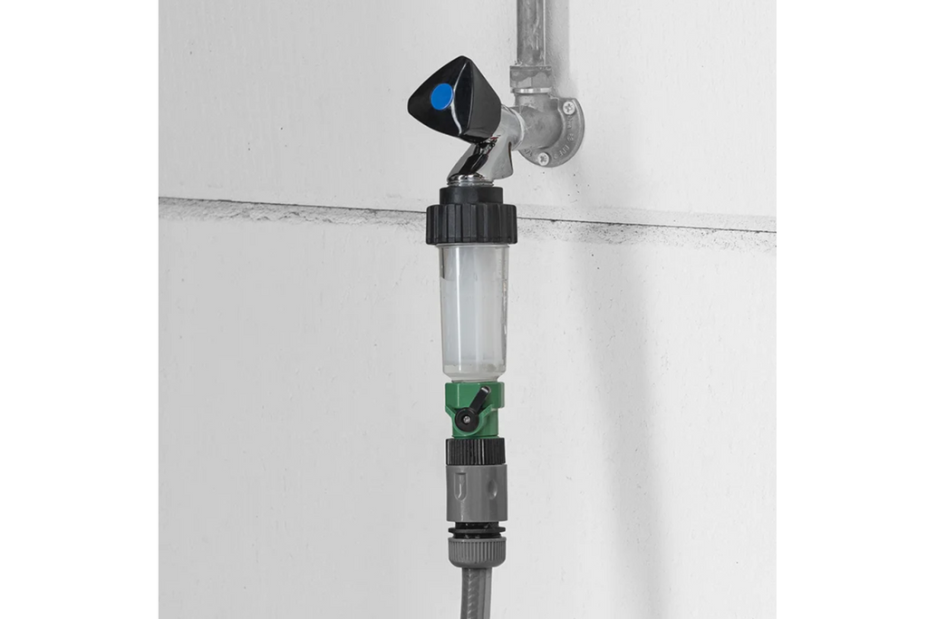 ProPlus 150770 kraan-/slangwaterfilter met universele aansluiting en extra filter.