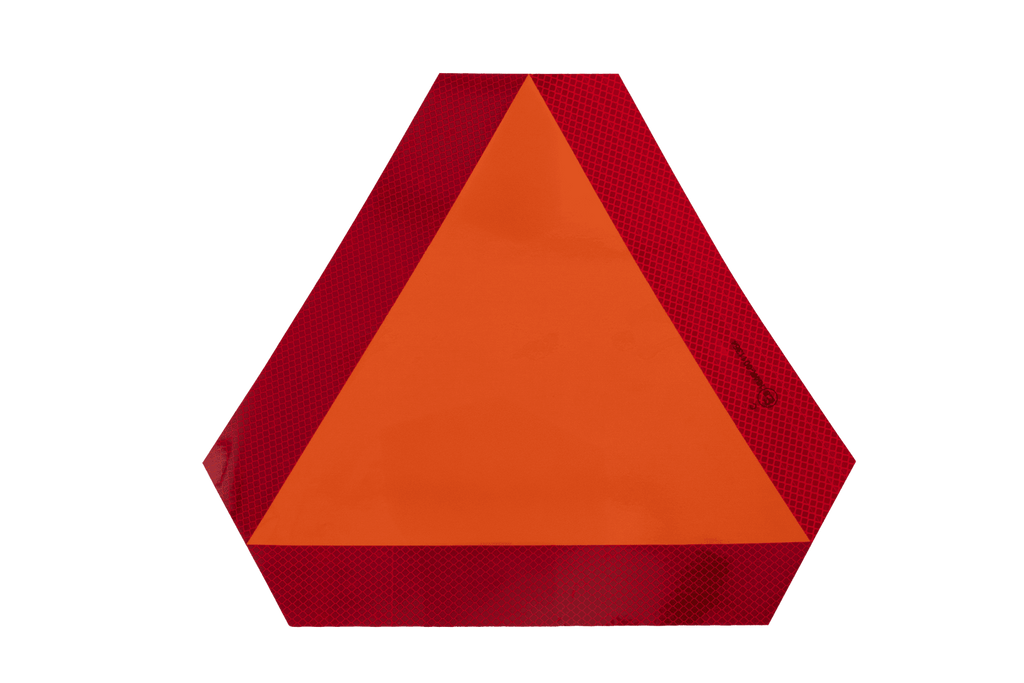 HERMON reflecterende sticker, waarschuwingsdriehoek voor langzaam rijdend verkeer, 300x120mm