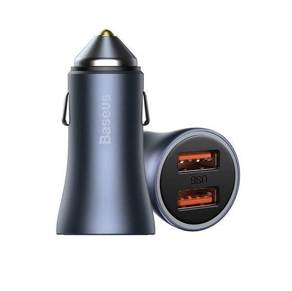 BASEUS Golden Pro 2xUSB 40W autolader set + USB-kabel