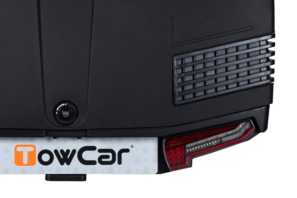 Towbox V3 zwart LED Edition - bagagebox voor op de trekhaak