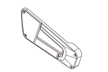 Lampenkap voor Inter Pack New Spider fietsplatform (rechts)