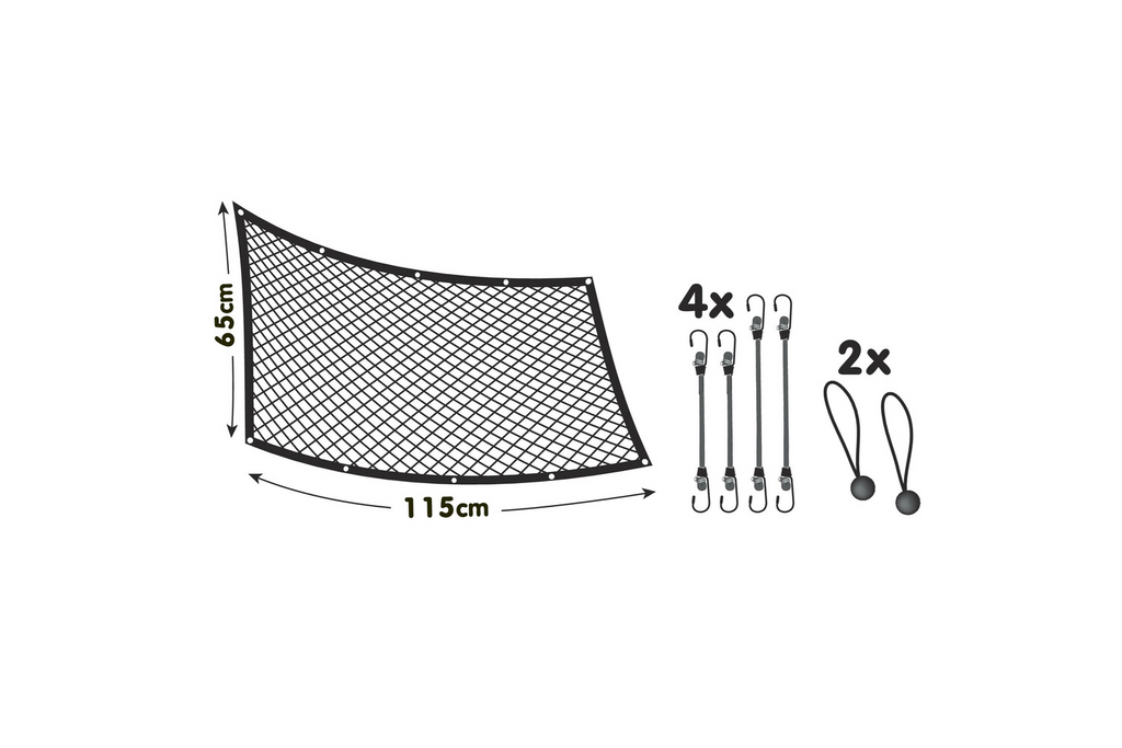 Hondenafscheiding LAMPA PET-2 gaasbarrière, bevestigd aan de voorstoelen, 115x65cm