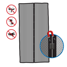 Magnetisch muggennet voor deuren ProPlus beschermend gaas (2x) 210x50cm
