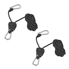Set van twee ProPlus 320054 staalkabellieren, staalkabeltakel met ratel, 2,5 m, 68 kg