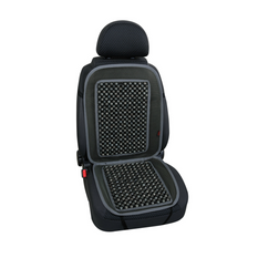 LAMPA Evoluzione grijs houten kralen zitkussen, autostoelmat