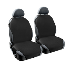 Set autostoelhoezen LAMPA T-shirt zwart, voor de voorstoelen