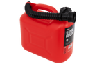 5L HERMON plastic jerrycan met trechter, rood