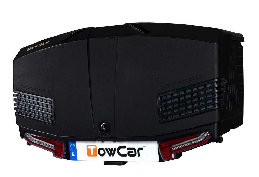 Towbox V3 zwart LED Edition - bagagebox voor op de trekhaak
