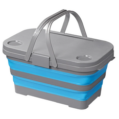 Picknickmand met deksel ProPlus 370315 opvouwbare mand met tafelfunctie 20L