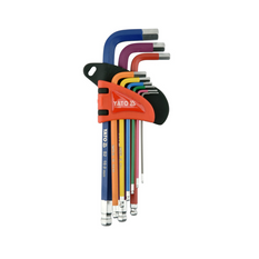 YATO YT-05632 Inbussleutels 1,5-10 mm, 9 stuks.