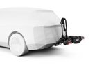 Thule EasyFold 3 - opvouwbare fietsendrager voor op de trekhaak, geschikt voor 2 fietsen (944100)