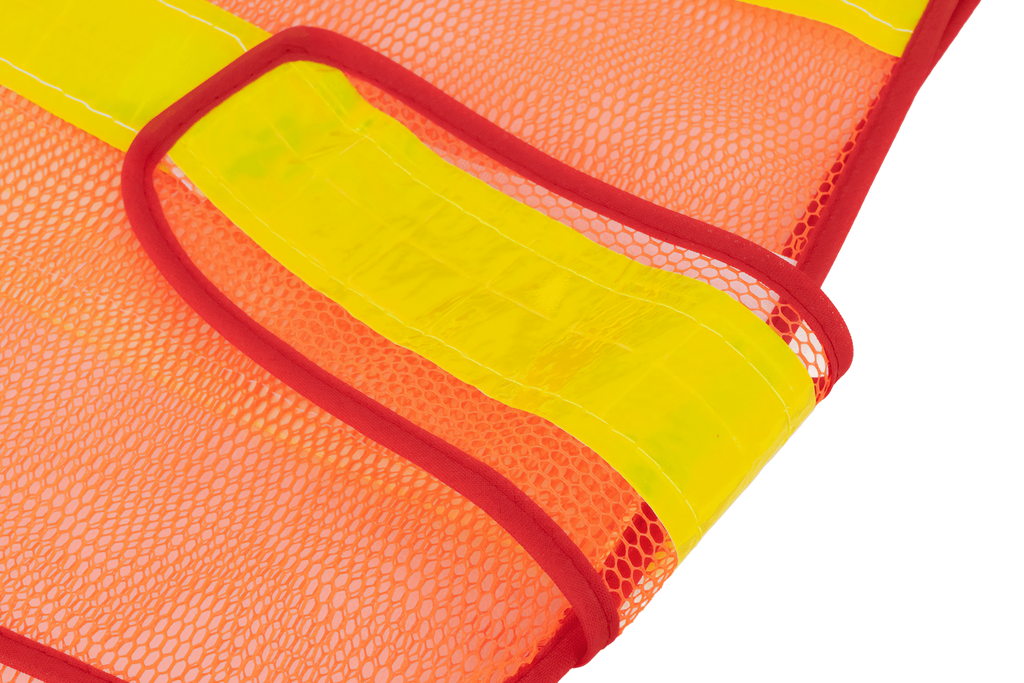 HERMON XXL oranje reflecterend vest met klittenbandsluiting aan de zijkant