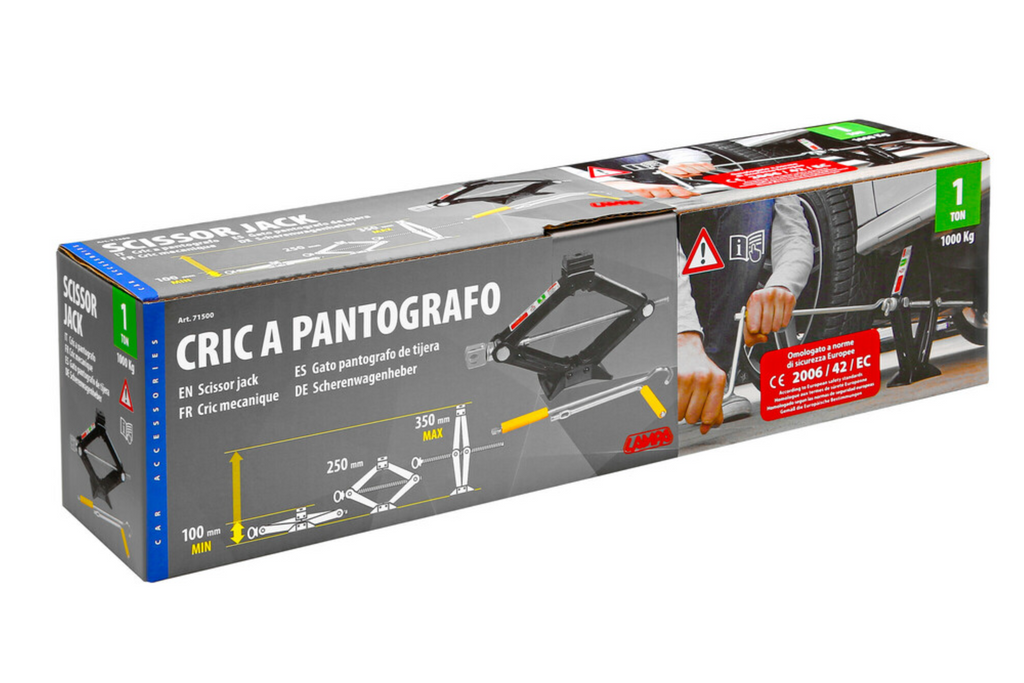 Trapeziumvormige krik LAMPA autokrik 1T