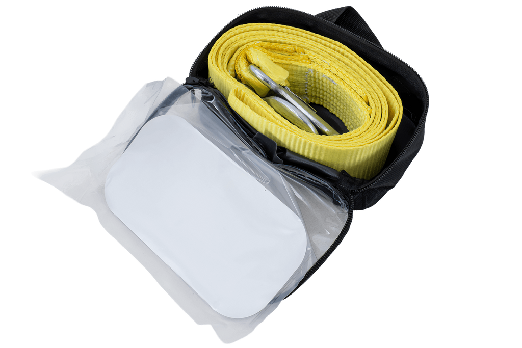 UNITRAILER sleepkabel met haken sleepband 3m/50mm/3t geel