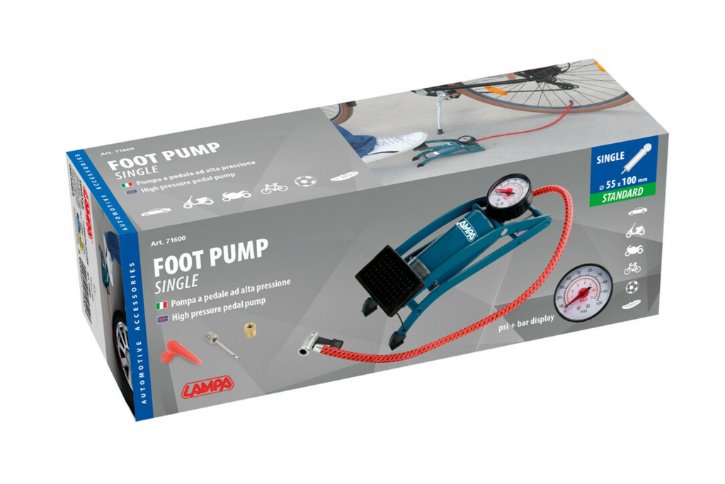 LAMPA universele voetpomp met enkele cilinder