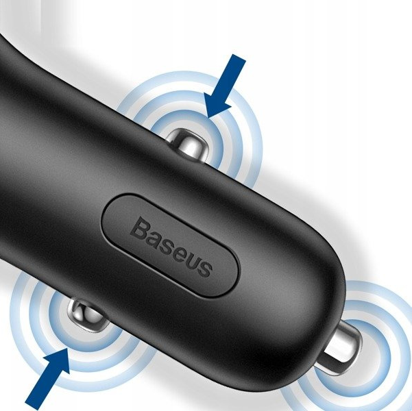 BASEUS Y Type 2xUSB autolader, sigarettenaansteker aansluiting 40W