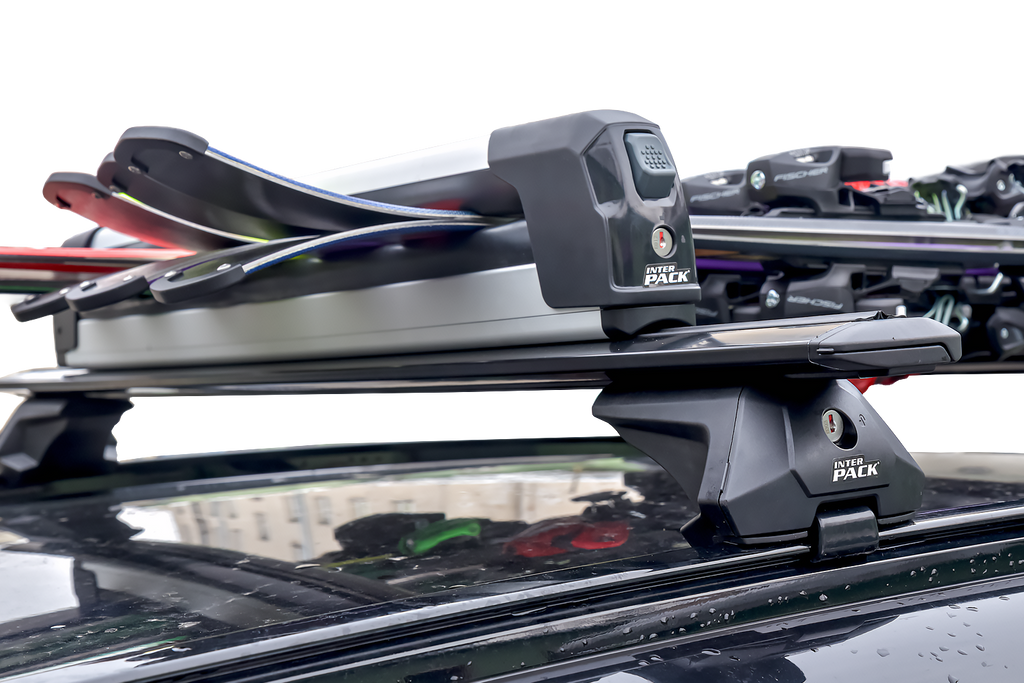 Inter Pack Frostline 6 - uitschuifbare aluminium houder voor 6 paar ski's of 4 snowboards