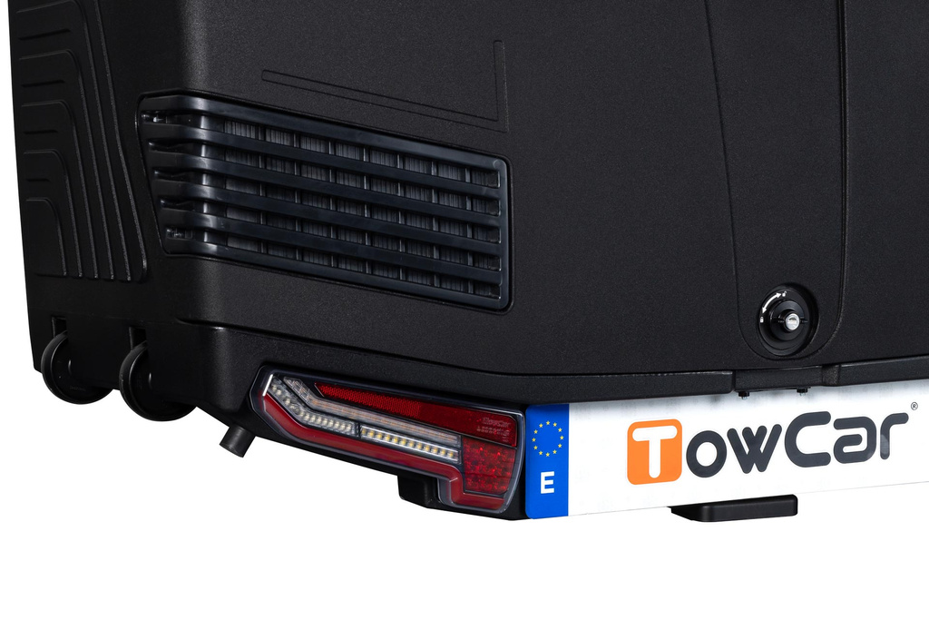 Towbox V3 zwarte LED-editie - bagagebox voor montage op de trekhaak
