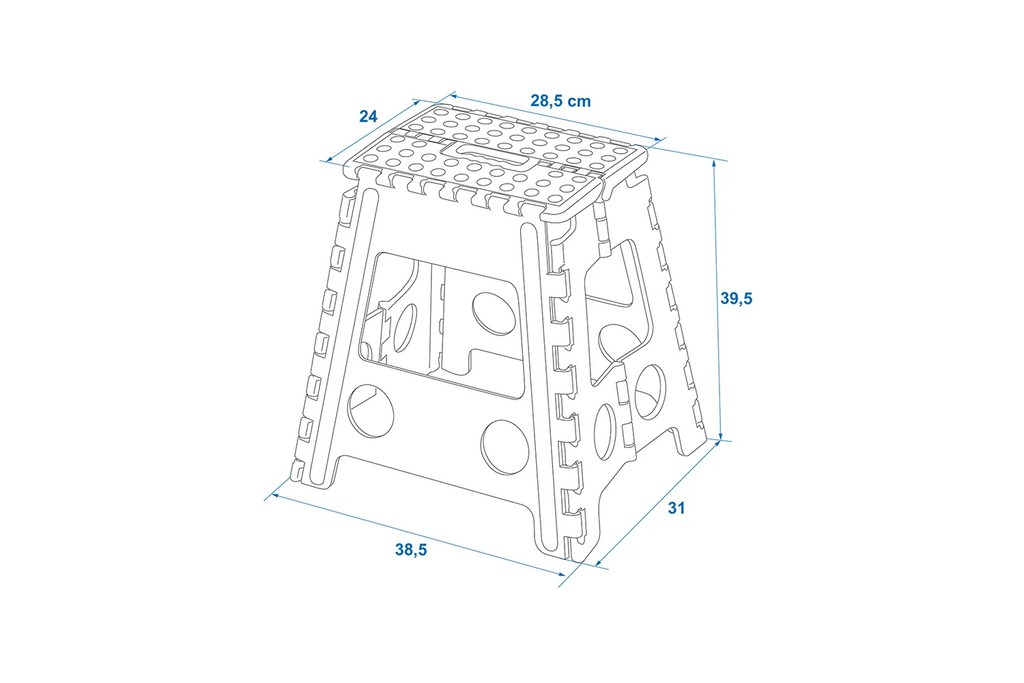 ProPlus 770826 aanhangerkruk, opklapbare platformkruk, 120 kg