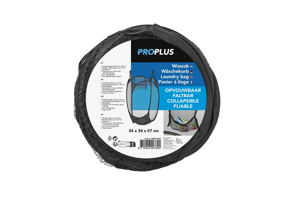 ProPlus 360814V01 Wasmand Opvouwbare wasmand voor camper en reis