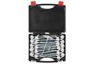 Set schroefbare tentpinnen voor ProPlus 365014 metalen pinnen met haak 20x20cm